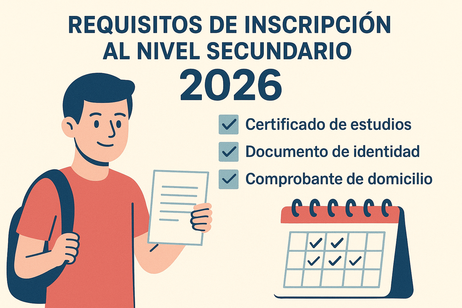 ¡Inscripciones Abiertas Secundaria